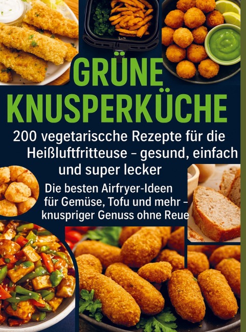 Grüne Knusperküche  200 Vegetarische Rezepte für die Heißluftfritteuse gesund, einfach Und super lecker - Lena Dirk
