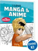 Cover-Bild zum Titel 'I love Manga & Anime - Das Malbuch' von ''
