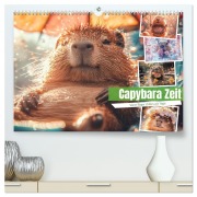 Capybara Zeit (hochwertiger Premium Wandkalender 2026 DIN A2 quer), Kunstdruck in Hochglanz - Steffen Gierok-Latniak