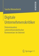 Cover-Bild zum Titel 'Digitale Unternehmenskritiker' von 'Sascha Himmelreich'