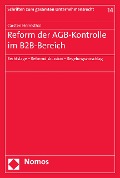 Cover-Bild zum Titel 'Reform der AGB-Kontrolle im B2B-Bereich' von 'Carsten Herresthal'