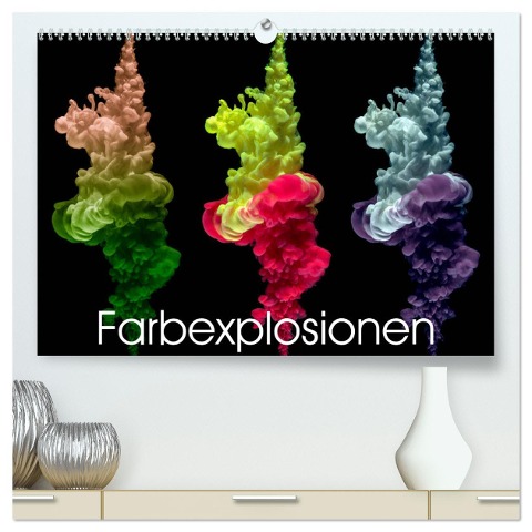 Farbexplosionen (hochwertiger Premium Wandkalender 2025 DIN A2 quer), Kunstdruck in Hochglanz - Immephotography Immephotography