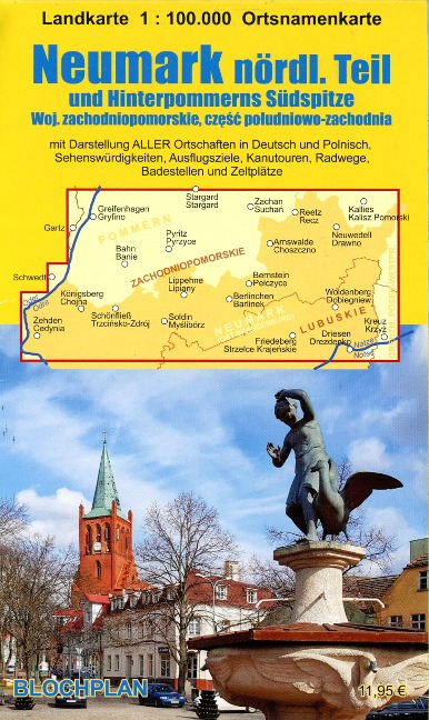 Landkarte Neumark - nördlicher Teil - Dirk Bloch