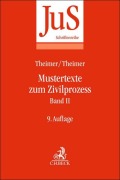 Cover-Bild zum Titel 'Mustertexte zum Zivilprozess Band II: Besondere Verfahren erster und zweiter Instanz, Relationstechnik' von 'Otto Tempel, Clemens Theimer, Anette Theimer'