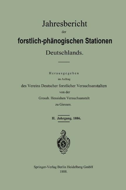 Jahresbericht der forstlich-phänologischen Stationen Deutschlands - Vereins Deutscher Forstlicher Versuchsanstalten