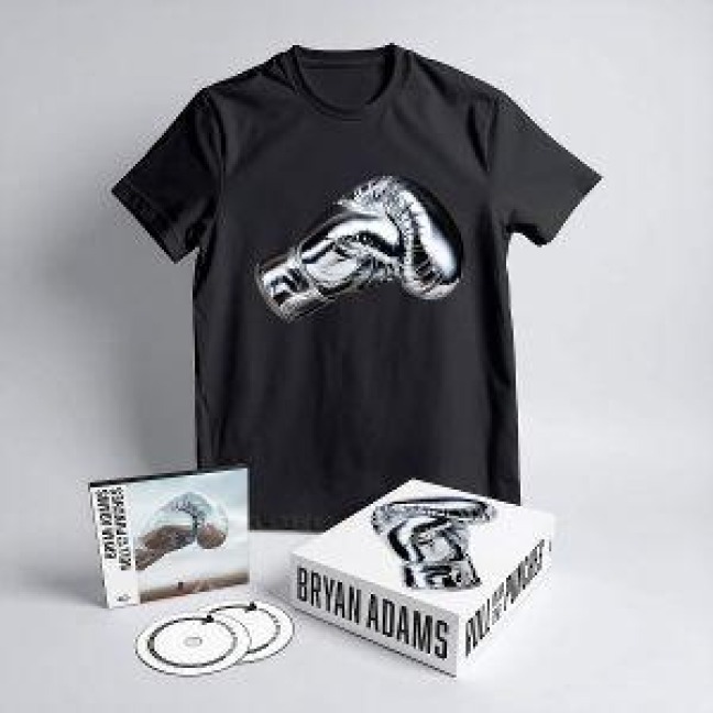 Roll With The Punches - T-Shirt (L) + CD Box Set - Bryan Adams