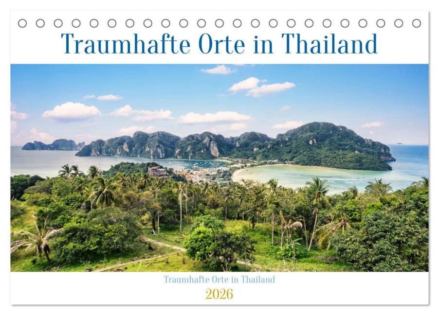 Traumhafte Orte in Thailand (Tischkalender 2026 DIN A5 quer), CALVENDO Monatskalender - Bernd Hartner