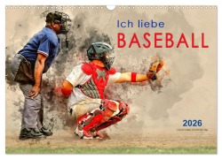 Cover-Bild zum Titel 'Ich liebe Baseball (Wandkalender 2026 DIN A3 quer), CALVENDO Monatskalender' von 'Peter Roder'