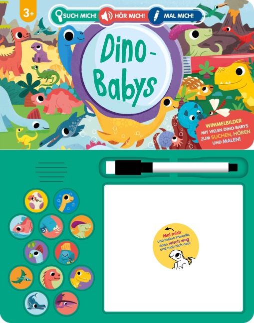 Such mich! Hör mich! Mal mich! Dino-Babys - Louise Martin, Schwager & Steinlein Verlag