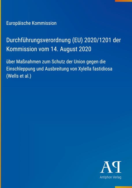 Durchführungsverordnung (EU) 2020/1201 der Kommission vom 14. August 2020 - Europäische Kommission
