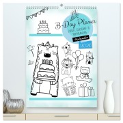 Cover-Bild zum Titel 'Geburtstagsplaner Doodle Tiere - Für Termine, Geschenke, Eventdetails & mehr (hochwertiger Premium Wandkalender 2026 DIN A2 hoch), Kunstdruck in Hochglanz' von 'MD-Publishing MD-Publishing'