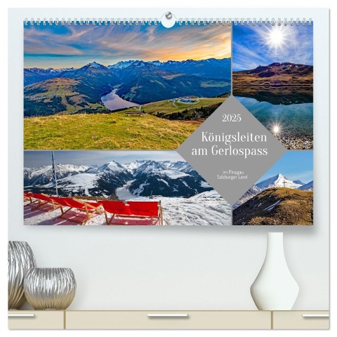 Königsleiten am Gerlospass (hochwertiger Premium Wandkalender 2025 DIN A2 quer), Kunstdruck in Hochglanz - Christa Kramer