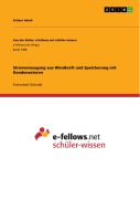 Cover-Bild zum Titel 'Stromerzeugung aus Windkraft und Speicherung mit Kondensatoren' von 'Seitzer Jakob'