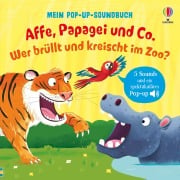 Cover-Bild zum Titel 'Mein Pop-up-Soundbuch: Affe, Papagei und Co.  Wer brüllt und kreischt im Zoo?' von 'Sam Taplin'
