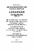 Cover-Bild zum Titel 'RADIZIEREN - TEIL III - LÖSUNGEN ZUM ABSCHLUSSTEST' von 'Reinhard Pantel'