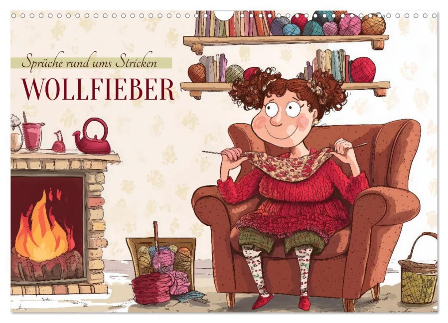 Wollfieber (Wandkalender 2026 DIN A3 quer), CALVENDO Monatskalender - Sabine Löwer