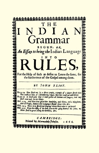The Indian Grammar Begun - John Eliot