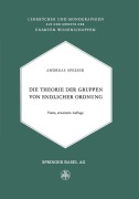 Cover-Bild zum Titel 'Die Theorie der Gruppen von Endlicher Ordnung' von 'Andreas Speiser'