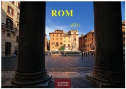 Cover-Bild zum Titel 'Rom Kalender 2027 - Wandkalender | Fotokalender Italien 24x35 cm - mit den schönsten Motiven der Ewigen Stadt | Kolosseum, Petersdom, Tiber, Pantheon.' von ''