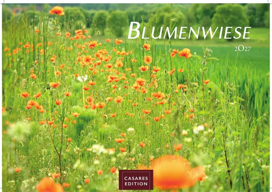 Blumenwiese Kalender 2027 - Wandkalender | Fotokalender Naturkalender 24x35cm | Wunderschöne Fotos der blühenden Natur - 