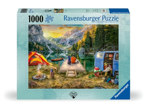 Ravensburger Puzzle 12000076 - Calm Campsite - 1000 Teile Puzzle für Erwachsene und Kinder ab 14 Jahren - 