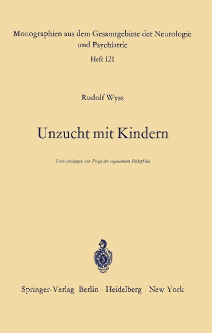 Unzucht mit Kindern - R. Wyss
