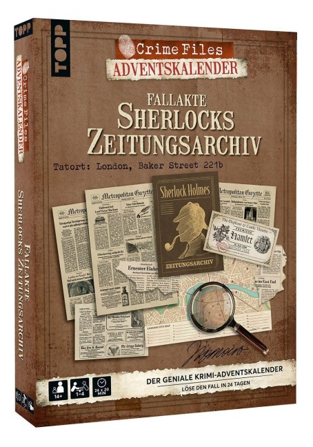 Crime Files - Fallakte: Sherlocks Zeitungsarchiv. Der geniale Krimi-Adventskalender - Noctis Verlag GmbH