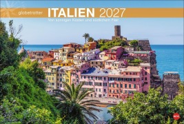 Cover-Bild zum Titel 'Italien Globetrotter Kalender 2027 - Von sonnigen Küsten und südlichem Flair' von ''