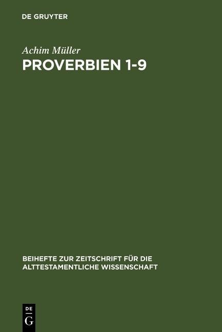 Proverbien 1-9 - Achim Müller