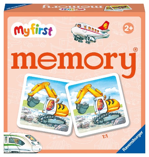 Ravensburger - 20877 - My first memory® Fahrzeuge, Merk- und Suchspiel mit extra großen Bildkarten für Kinder ab 2 Jahren - William H. Hurter