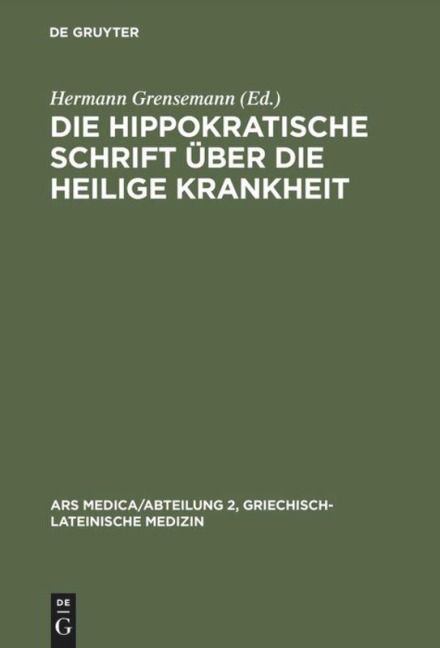 Die hippokratische Schrift Über die heilige Krankheit - 