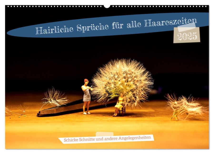 Hairliche Sprüche für alle Haareszeiten (Wandkalender 2025 DIN A2 quer), CALVENDO Monatskalender - Ute Jackisch