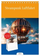 Cover-Bild zum Titel 'Tischplaner 2027 - Steampunk Luftfahrt (A5 Tischkalender zum Aufstellen) CALVENDO' von 'Sabine Löwer'