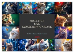 Cover-Bild zum Titel 'Die Katze und der Schmetterling (Wandkalender 2026 DIN A2 quer), CALVENDO Monatskalender' von 'Dirk Meutzner'