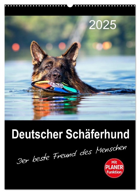 Deutscher Schäferhund - Der beste Freund des Menschen (Wandkalender 2025 DIN A2 hoch), CALVENDO Monatskalender - Petra Schiller