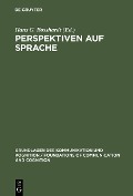 Cover-Bild zum Titel 'Perspektiven auf Sprache' von ''