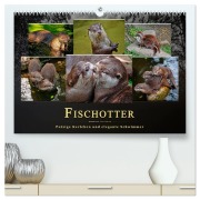 Cover-Bild zum Titel 'Fischotter - putzige Kerlchen und elegante Schwimmer (hochwertiger Premium Wandkalender 2026 DIN A2 quer), Kunstdruck in Hochglanz' von 'Peter Roder'