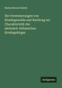 Cover-Bild zum Titel 'Die Versteinerungen von Kieslingswalda und Nachtrag zur Charakteristik des sächsisch-böhmischen Kreidegebirges' von 'Hanns Bruno Geinitz'