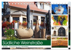 Cover-Bild zum Titel 'Südliche Weinstraße Eine Einladung zum Verweilen (Tischkalender 2026 DIN A5 quer), CALVENDO Monatskalender' von 'Ilona Andersen'