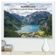 Norwegen - Unterwegs im Land der Berge, Trolle und Fjorde (hochwertiger Premium Wandkalender 2026 DIN A2 quer), Kunstdruck in Hochglanz - Rico Ködder