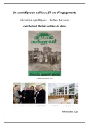 Cover-Bild zum Titel 'Un scientifique en politique, 50 ans d'engagements' von 'Guy Bonneau'