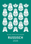 Cover-Bild zum Titel 'Sprachkalender Russisch 2026' von 'Günel Huseynova, Björn von Maydell'
