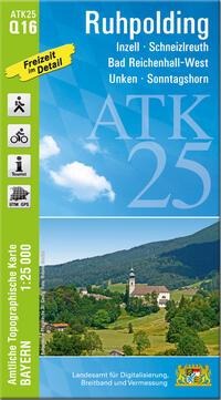 ATK25-Q16 Ruhpolding (Amtliche Topographische Karte 1:25000) - 