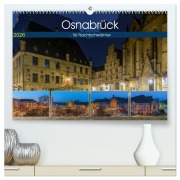 Cover-Bild zum Titel 'Osnabrück für Nachtschwärmer (hochwertiger Premium Wandkalender 2026 DIN A2 quer), Kunstdruck in Hochglanz' von 'Trancerapid Photography'