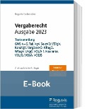 Cover-Bild zum Titel 'Vergaberecht - Ausgabe 2024 (E-Book)' von ''