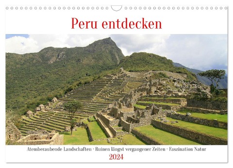 Peru entdecken (Wandkalender 2024 DIN A3 quer), CALVENDO Monatskalender - Nicolette Berns