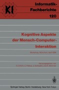 Cover-Bild zum Titel 'Kognitive Aspekte der Mensch-Computer-Interaktion' von ''