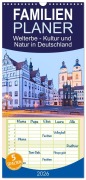 Familienplaner 2026 - Welterbe - Kultur und Natur in Deutschland mit 5 Spalten (Wandkalender, 21 x 45 cm) CALVENDO - U. Boettcher