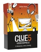 Cover-Bild zum Titel 'CLUE5 #Videospiele. 5 Hinweise, nur eine Lösung. Das Trend-Quiz für deine Tasche' von 'Stefan Heine'