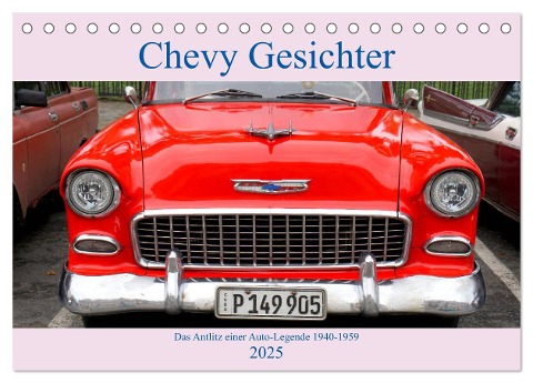 Chevy Gesichter - Das Antlitz einer Auto-Legende 1940 - 1959 (Tischkalender 2025 DIN A5 quer), CALVENDO Monatskalender - Henning von Löwis of Menar